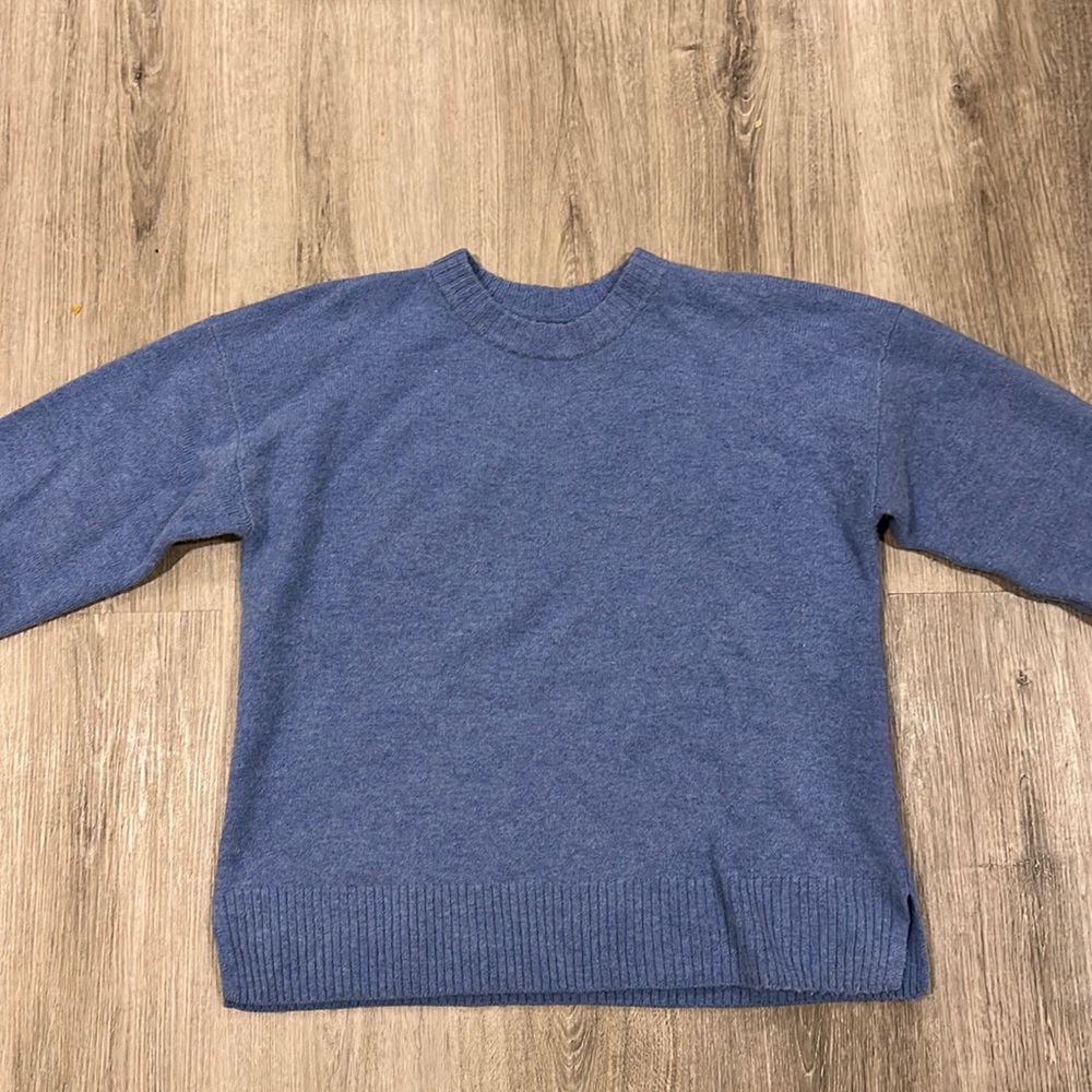 Reformation XS Easter egg blue wool sweater